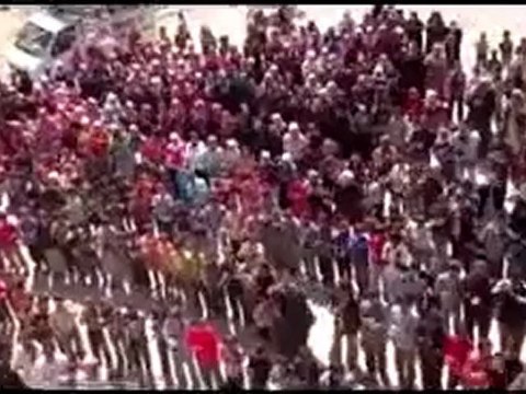 فري برس ادلب جسرالشغور قرية البشيرية مظاهرة حاشدة في جمعة الثورة لكل السوريين 13 4 2012 Idlib
