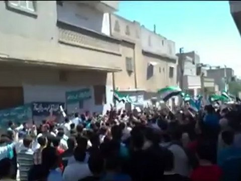 فري برس حماة المحتلة الحميدية جمعة ثورة لكل السوريين مظاهرة حاشدة 13 4 2012 Hama