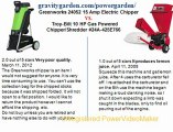 Greenworks 24052 15 Amp Electric Chipper vs. Troy-Bilt 10 HP Gas Powered