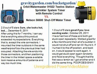 Orbit Watermaster 91922 Twelve-Station Sprinkler System Timer with Remote Control  vs Nelson 56600 Shut-Off Water Timer