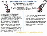Yard Machines 121R 31cc 2-Cycle Gas Powered Cultivator Tiller (Lawn & Patio)  VS.Troy-Bilt TB154E 9-Inch 6.5-Amp Electric Garden Cultivator Tiller (Lawn & Patio)
