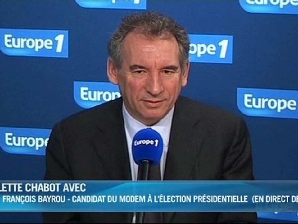 François Bayrou, invité d'Arlette Chabot sur Europe1 - 130412