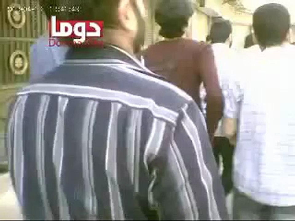 فري برس ريف دمشق دوما جمعة  ثورة لكل السوريين مظاهرة جامع ط 13 4 2012 ج1 Damascus