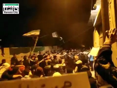 فري برس ريف دمشق حرستا مسائية جامع البركات جمعة ثورة لكل السوريين ج3 Damascus