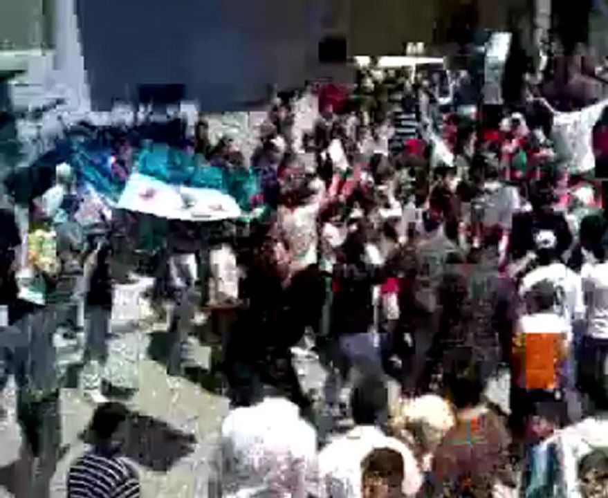 فري برس ريف دمشق  عين منين جمعة ثورة لكل السوريين 13 4 2012 ج1 Damascus