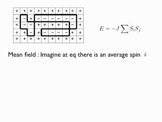 Last lecture : interacting systems