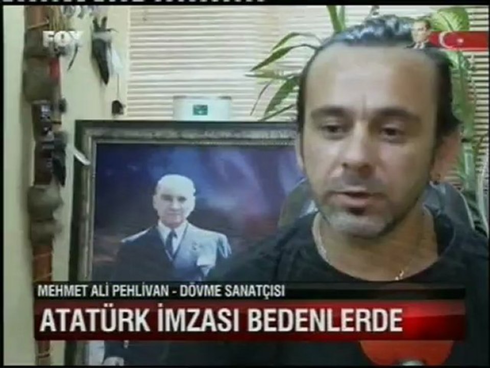 tattoomix ataturk imzali dovmeler fox haber dailymotion video