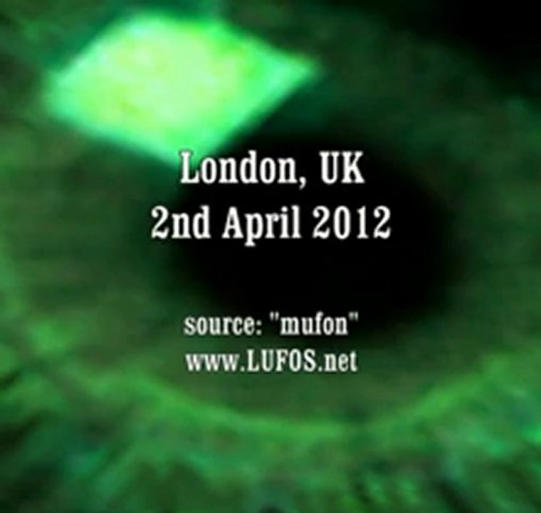 UFO over London, UK 2 April 2012