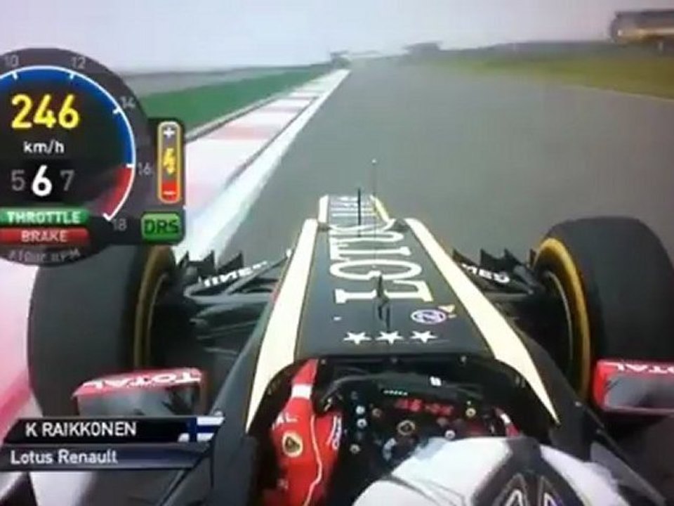 China 2012 Kimi Räikkönen Q3 onboard