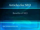articles for SEO- Benefits of Articles for SEO