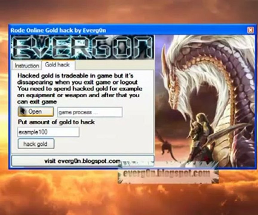 RODE Online Gold Hack Cheat- April May, 2012 Update Download