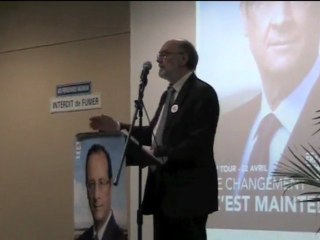 Granville : meeting PS - interventions de Gérard Sauré (PRG) et de Gérard Dieudonné (PS)