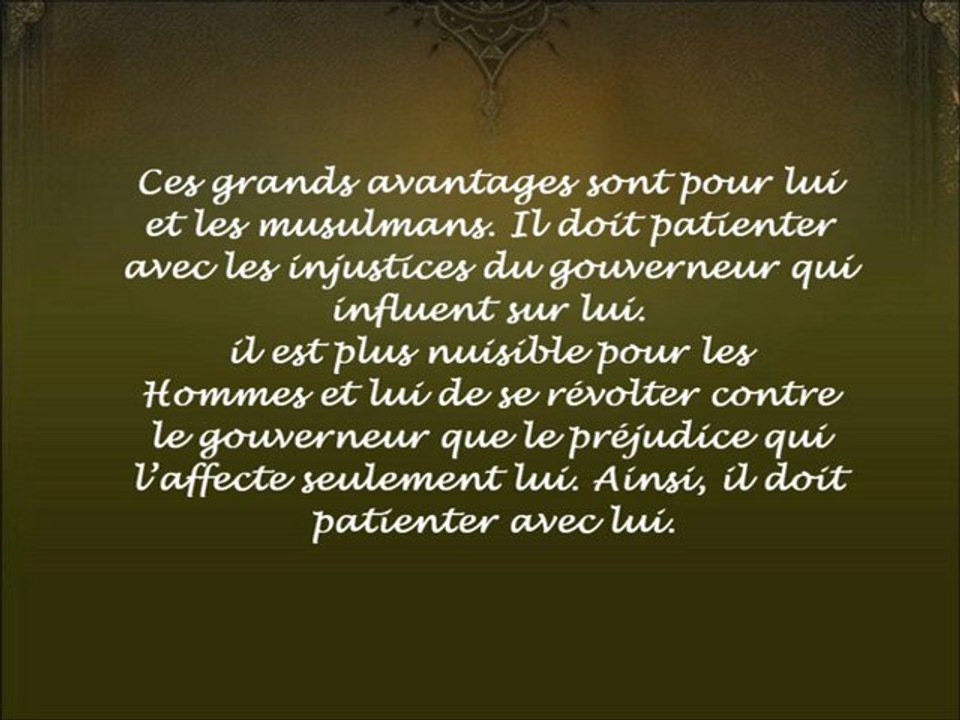 explication du hadith écoute et obeis au gouverneur - cheikh al fawzan
