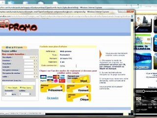 Le compte webpromo de mon site affaires K.M.I