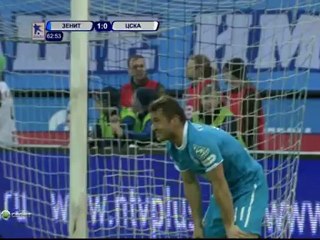 Зенит победил ЦСКА со счетом 1-0 благодаря голу Быстрова