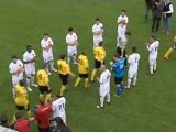 Football : match  Quevilly - Martigues en National 1 - 1