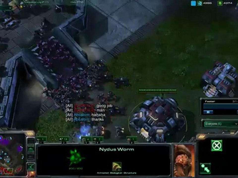 Forcefield de changelins sur StarCraft II
