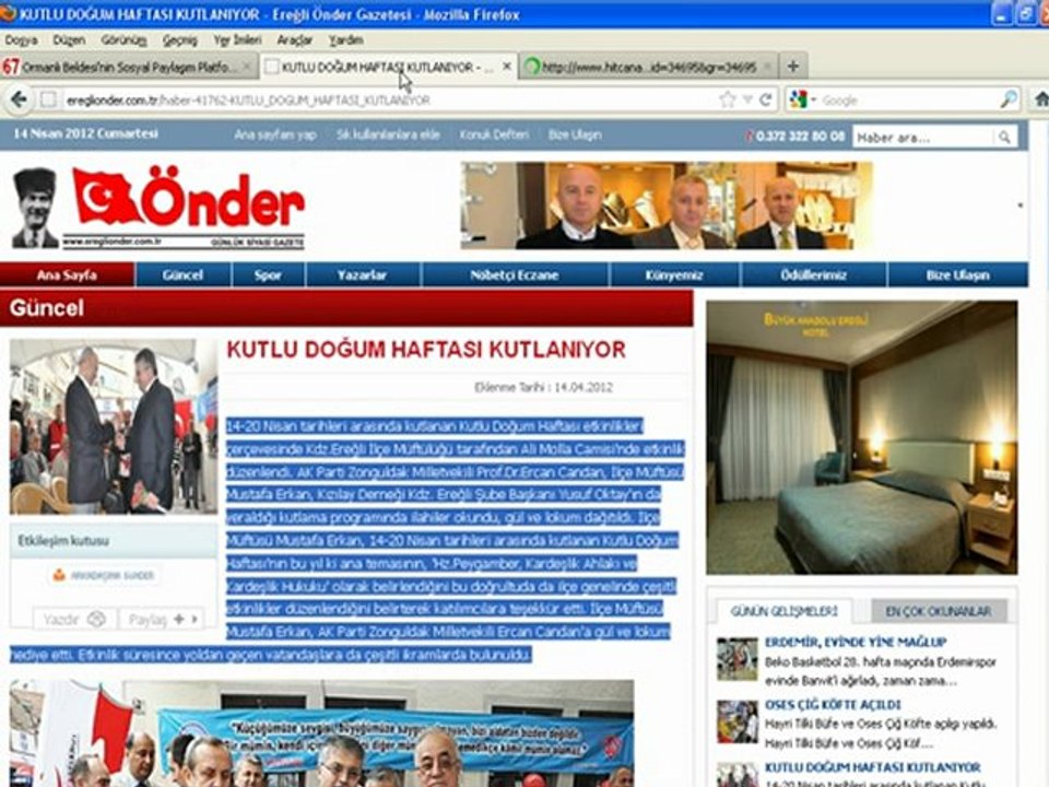 ormanlihaber.com konu-haber ekleme videolu anlatım