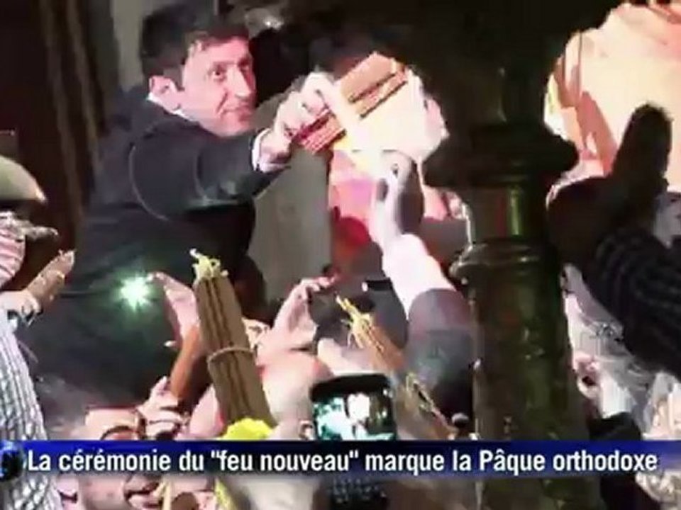 Les Chrétiens d'Orient acclament le "feu nouveau" à Jérusalem