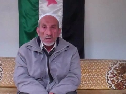 فري برس ادلب انشقاق عبداللطيف العمر عضو مجلس محافظة ادلب 14ـ4ـ2012 Idlib