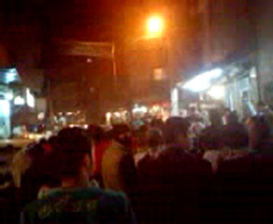 فري برس حلب السكري  تشييع الشهيد منهل محمد 14 4 2012 جـ2 Aleppo