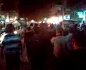 فري برس حلب السكري  تشييع الشهيد منهل محمد 14 4 2012 جـ1 Aleppo