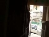 فري برس حلب الاذاعة اطلاق رصاص على المشيعين 14 4 2012 Aleppo