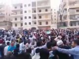 فري برس حلب  الإذاعة إطلاق نار على تشييع الشهيد هنداوي 14 4 2012 ج2 Aleppo