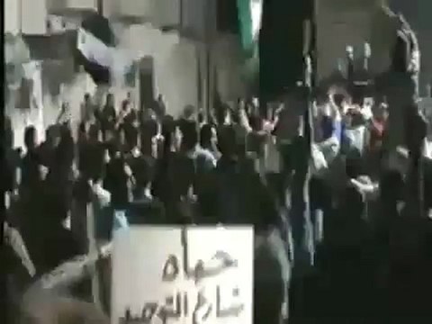 فري برس حماه المحتلة طريق حلب التوحيد مسائية جنو جنو البعثيه 14 4 2012 Hama