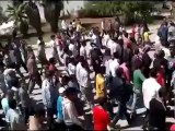 فري برس درعا خربة غزالة مظاهرة تنديداً بمجازر عصابات الأسد 14 4 2012 Daraa