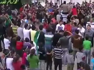 فري برس درعا البلد مظاهرة نصرة للمدن المنكوبة 14 4 2012 ج1 Daraa