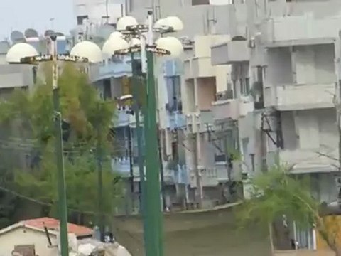 فري برس حمص باب تدمر حواجز الأمن والشبيحة 14 4 2012 Homs