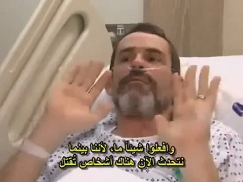 Journalist Paul Connery speaks about his inside Babaamr مترجمHoms massacre SFP Syria Homs