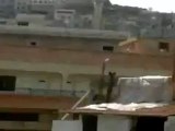 فري برس حمص قلعة الحصن القصف العشوائي على المنازل 14 4 2012 Homs