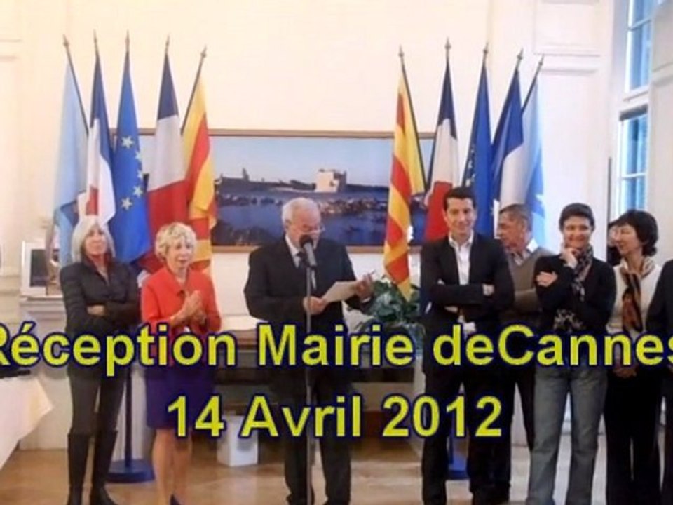 Réception du R.C.Cannes en mairie le 14 avril 2012 suite à sa 17ème victoire du Cht de France