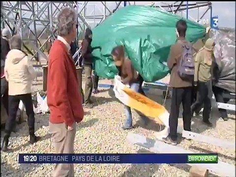 ACTU: manifestation anti nucléaire THT ligne contentin Maine