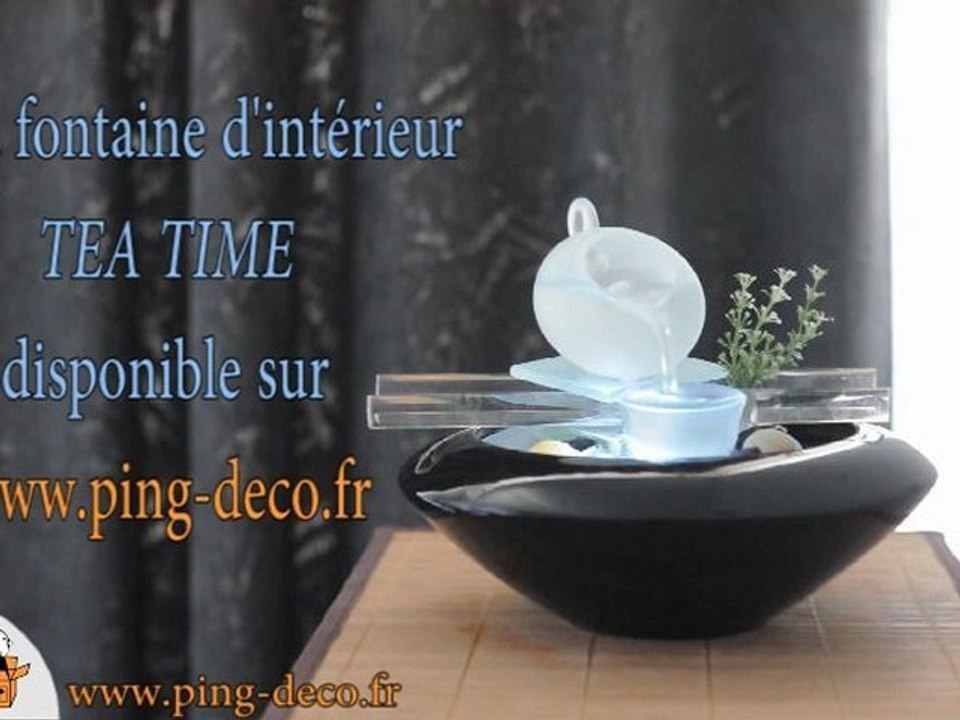 Fontaine d'intérieur Tea time, objet déco idéale pour une ambiance zen - www.ping-deco.fr
