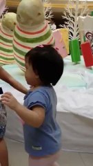 Baby Tiff's stroll in the mall