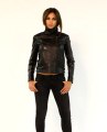 Blouson cuir Giorgio pam noir