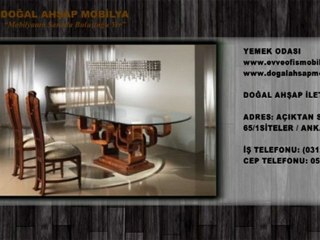 YEMEK ODASI (Doğal Ahşap Mobilya)