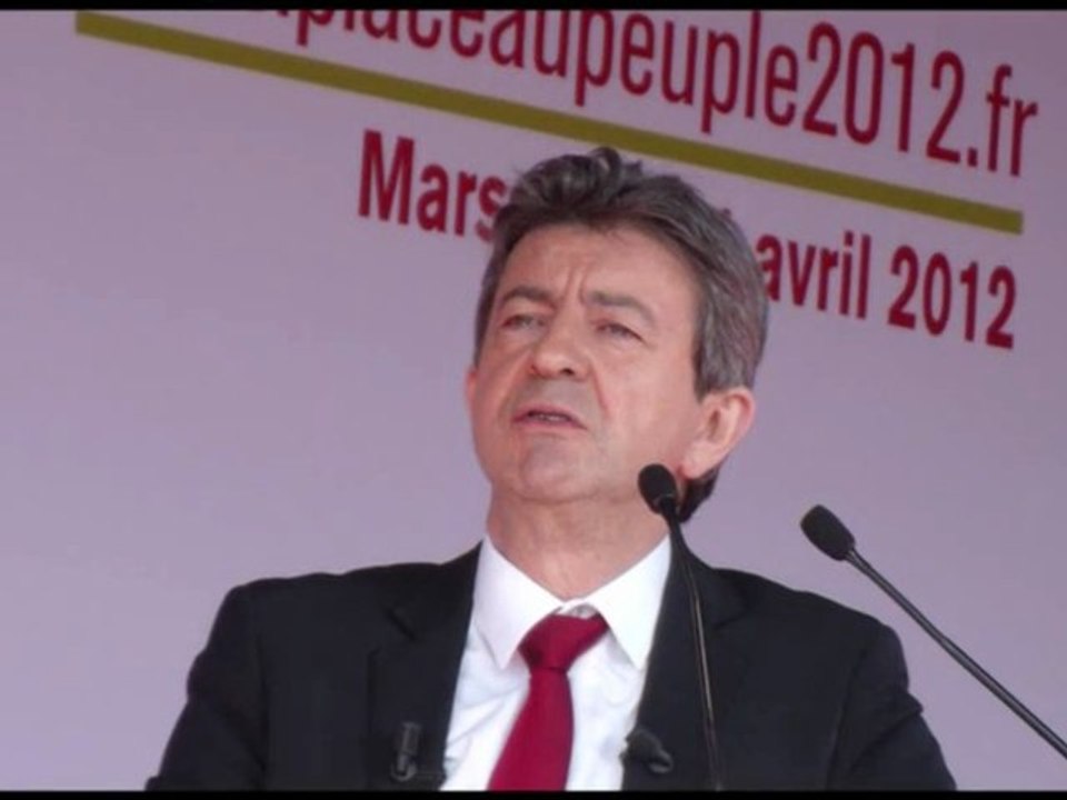 Dans la foule du meeting J-L Mélenchon à Marseille