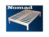 Nomad Platform Bed Frame - Solid Hardwood
