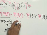 Ecuaciones lineales racionales (con fracciones) - HD