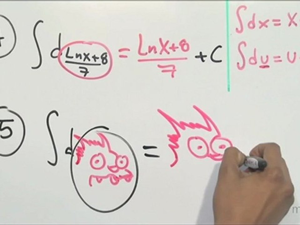 Integral de un diferencial (regla de integración) - HD
