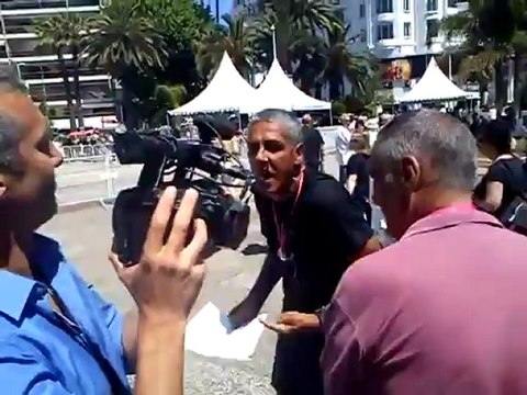Samy Naceri bourré a la croisette festival de canne 2011