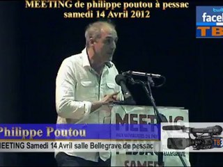 Meeting de philippe poutou à pessac 14 Avril 2012