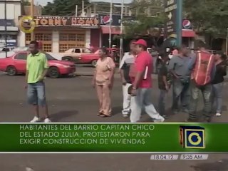 Zulianos exigen viviendas dignas al Gobierno Nacional