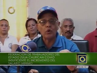 Federación de Trabajadores del Zulia califican al salario mínimo como "insuficiente"