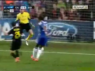 هدف تشيلسى فى مرمى برشلونة
