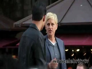 ellen degeneres and mario lopez at the grove